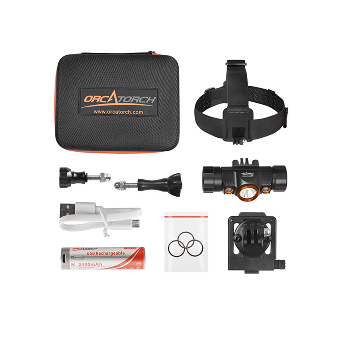 Orcatorch Mazu TD01 1200 Lumens Dive Headlamp