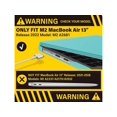 thumbnail image 3 of Compatible avec MacBook Air 13,6 Pouces Case 2022 Model A2681 M2 Chip with Liquid Retina Display Touch ID, Étui de Protection pour Portable avec Housse de Clavier, 3 of 7