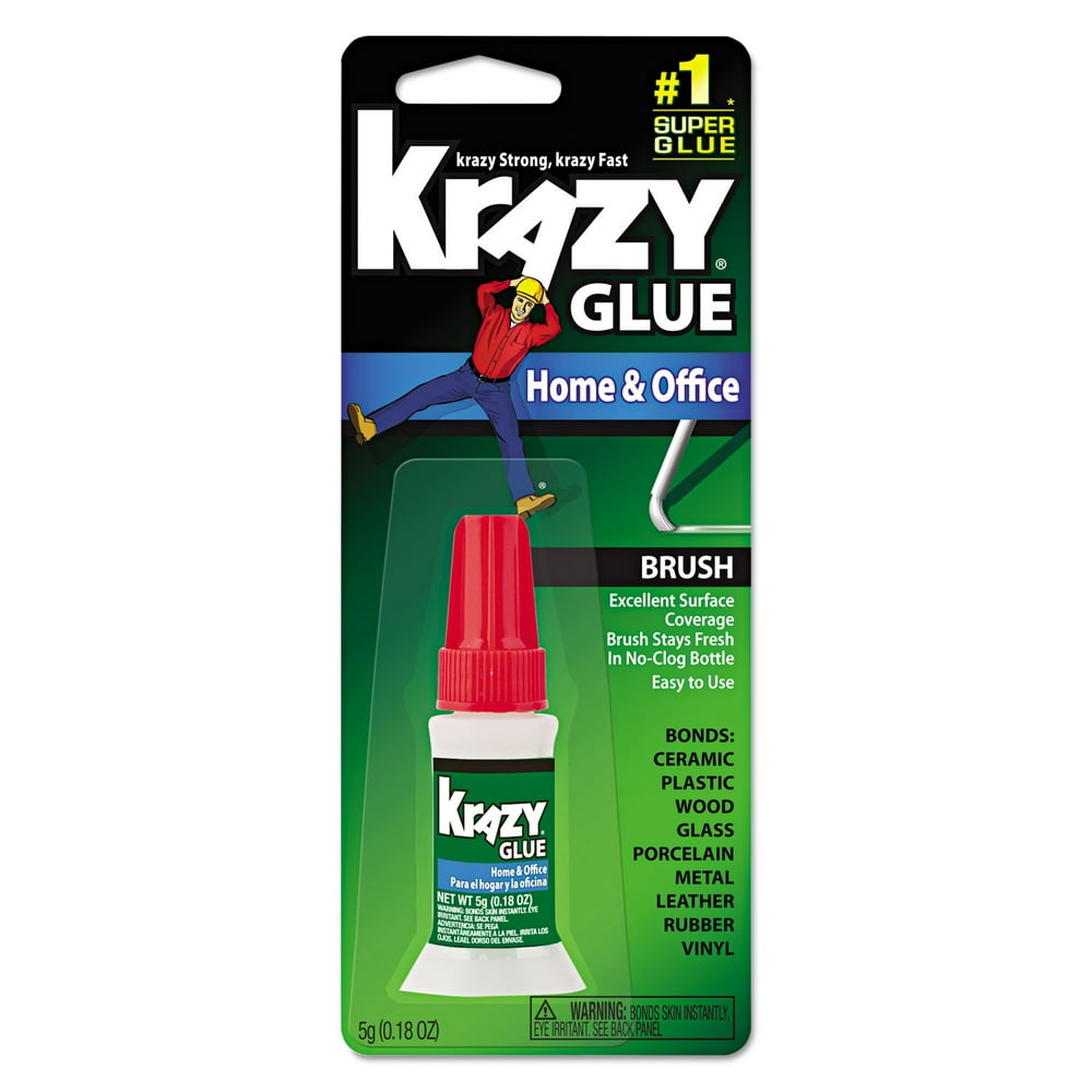 Elmer's®all Purpose Brushon Krazy Glue, 0.18 Oz, Dries Clear