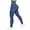 Blue, variant on WHLBF Pants for Women Fashion Casual Printed Gradient Span Ladies High Waist Wide Leg Long Yoga Pants Dark Gray L
