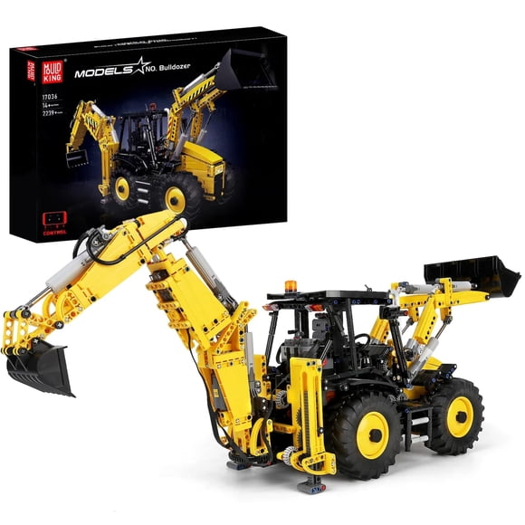 Set de Construcción Mould King 17036 Excavadora y Bulldozer 2 en 1