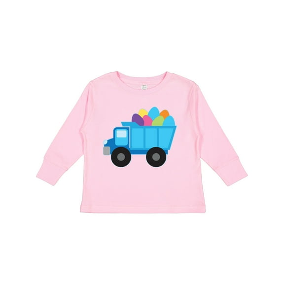 Inktastic Easter Egg Truck Boys Boys Long Sleeve Toddler T-Shirt