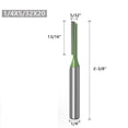 thumbnail image 1 of 1-7pc 1/4" Shank Single Double Flute Straight Router Bit Milling Cutter for Wood, 1 of 6