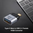 thumbnail image 4 of Adaptador Tipo C Adaptador USB C Tipo-C Macho a USB 3.1 Hembra 10GB Convertidor para Samsung iPad, 4 of 6