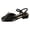 Black, variant on Womens Square Toe Chunky Low Heels Slingback Pumps Patent Leather Comfortable Versatile for Office Work Wedding Party Dress Code(Brown,Size 7.5)