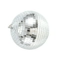 thumbnail image 3 of Colorful Stage Lighting Effect 8 Inch 20cm Disco Mirror Glitter Ball Silver Christmas Decor, 3 of 4