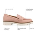 thumbnail image 2 of Journee Womens Kenly Slip On Round Toe Loafer, Widths Available, 2 of 9