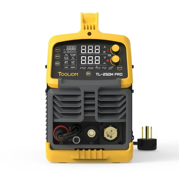 TOOLIOM Soudeur MIG en Aluminium 250 A 110 V/220 V à Double Tension MIG/LEV TIG/Bâton Machine de Soudage 3 en 1