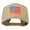 Khaki, variant on Wave American Flag Patched High Profile Cap - White OSFM