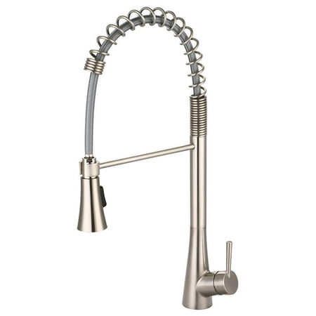 Olympia Faucets K-5010 I2 1.5 GPM Single Hole Pre-Rinse Kitchen Faucet - Nickel