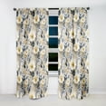 thumbnail image 2 of Designart "Nordic Floral Whirlwind" Floral Blackout Curtain Single Panel, 2 of 4