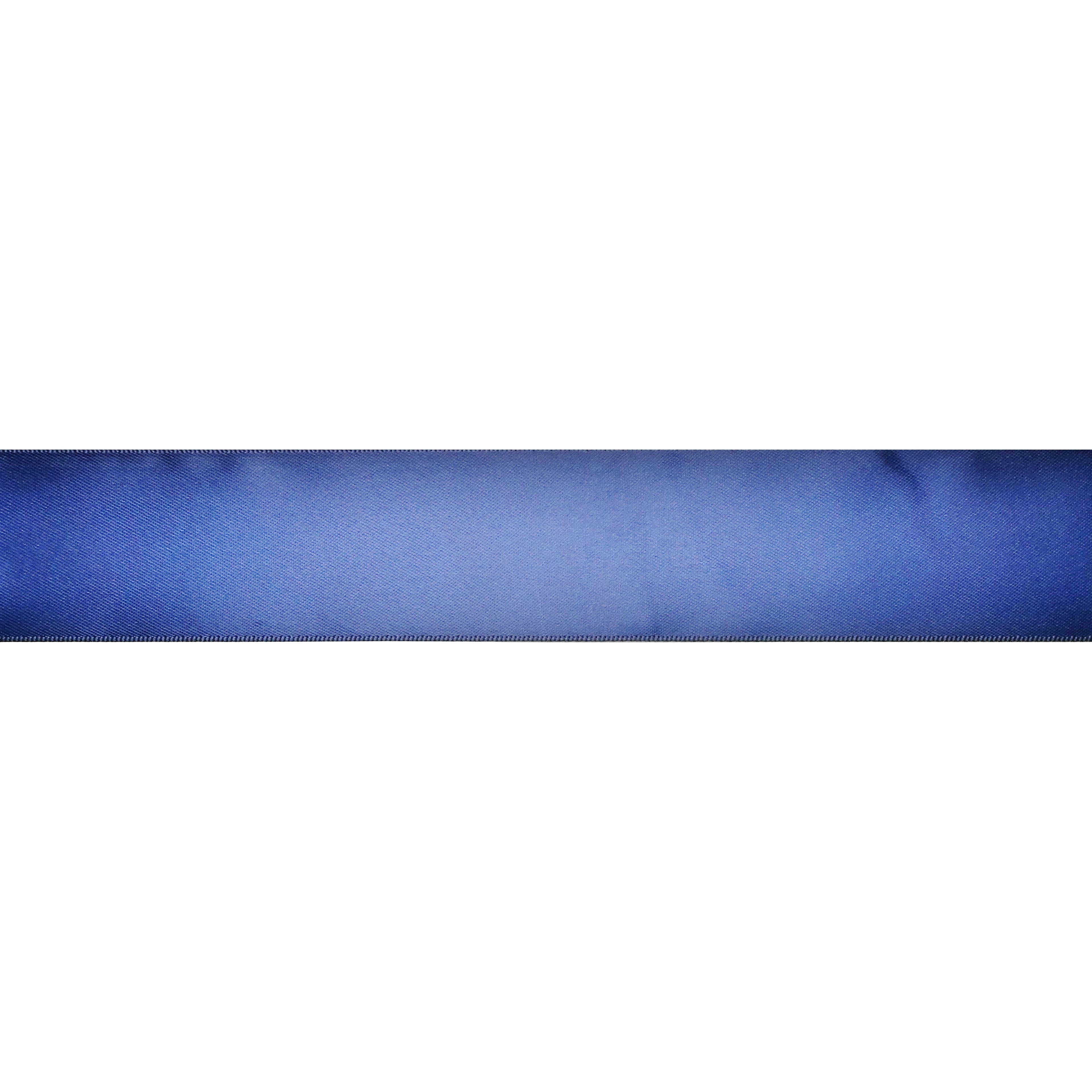 1.5" x 3yd. Navy Satin Ribbon by Celebrate It – Non-Wired Woven Selvage Edge - Ideal for Gift Wrapping - Crafts & Decor - 12 Pack