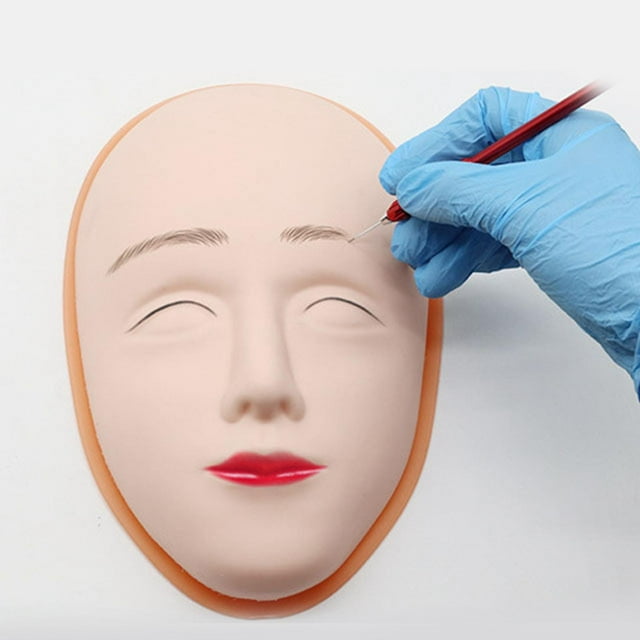 Cabeza de práctica de de silicona de soporte Modelo Almohadilla de práctica Cabeza de Colco cabeza facial
