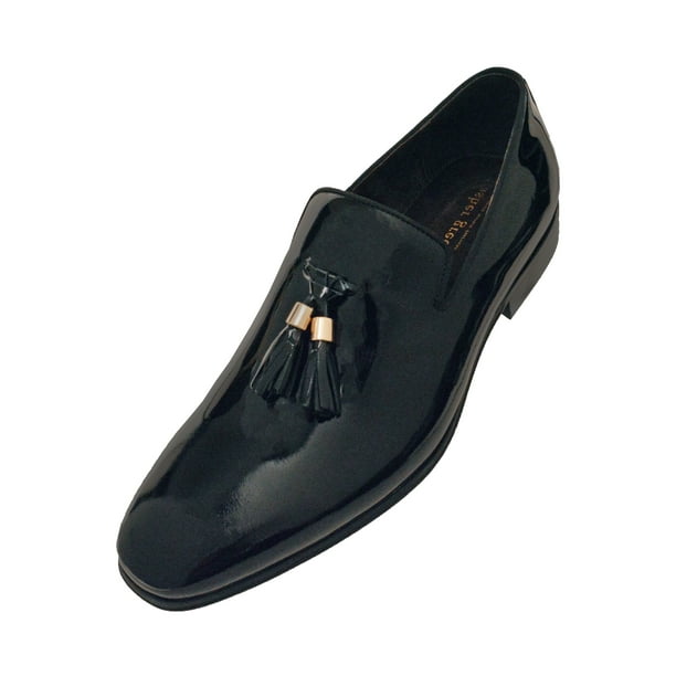 tuxedo tassel loafers