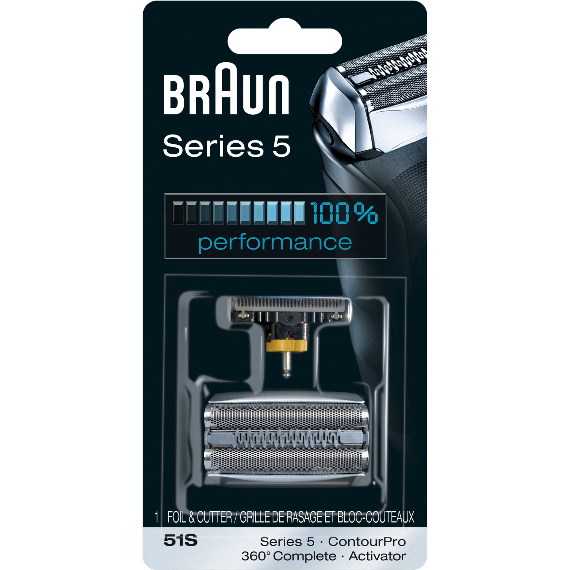 Braun Shaver Replacement Part 51 S Silver- Compatible with Series 5 ...