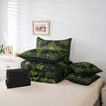 thumbnail image 4 of Erosebridal Antique Victorian Baroque 7-Piece Bedding Comforter Set,Retro Flower Floral King Bedding Sets For Adults,Reversible black, 4 of 5