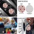 thumbnail image 5 of Yuyamidu Ladybug Car Seat Covers Full Set of 13 Heart Steering Wheel Cover Center Console Pad Seatbelt Pad Cup Holders Keychain Lipstick Holder Universal Auto Accessories, 5 of 6