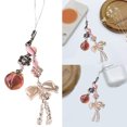 thumbnail image 2 of COOLHOOD Stylish Peach Phone Charm Fashion Phone Lanyard Unique Heart Phone Accessory Fashionable Mobile Decors for Daily Party, 2 of 3