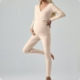 thumbnail image 2 of Bovxnpu Maternity Clothes For Women, Women's Maternity Nursing Pajamas Set Breastfeeding Sleepwear, Ladies Fashion Solid Color Long Sleeve Pregnant Woman Breastfeeding Casual Pants Pajamas Set L, 2 of 9