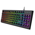 thumbnail image 1 of Teclado de membrana YWYT Y200 USB para juegos con cable, diseño de 87 teclas, efecto de luz RGB, tec YWYT Negro, 1 of 6