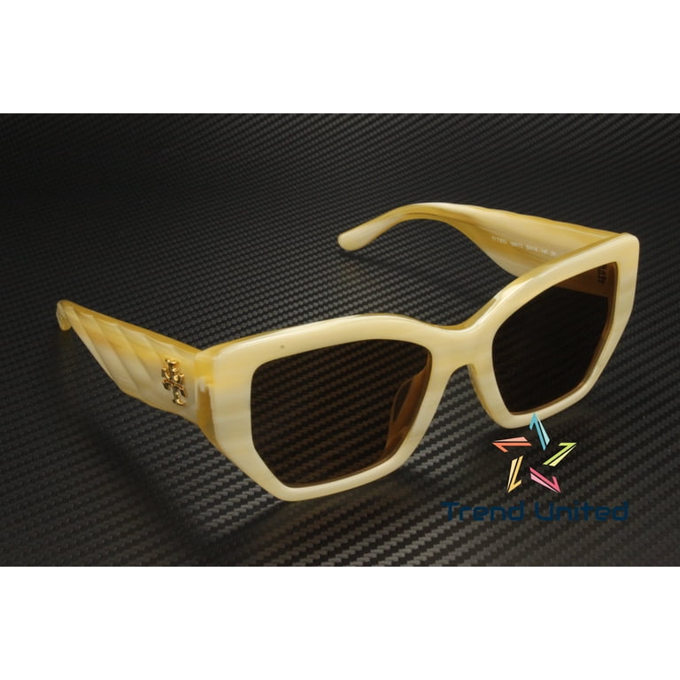 New Tory Burch Women Ivory Horn Sunglasses 53-18-140 TORY BURCH TY7187U 189073 Ivory Horn Brown 53 mm Women main image 2