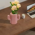 thumbnail image 6 of Eoozwa Plastic Vase, Cute Flower Vases, Cactus Small Vase for Flowers, Decorative Unique Vases for Centerpieces Home Living Room Dining Table Office Decor, 6 of 6