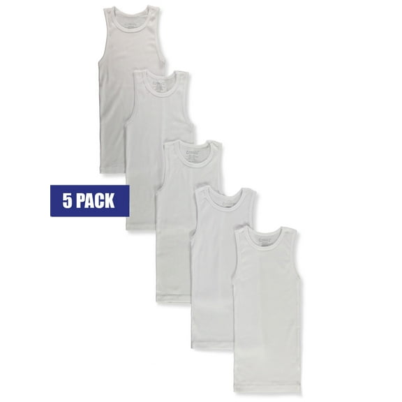 Cookie's Boys' 5-Pack Tank Tops - white, 18 - 20 (Big Boys)
