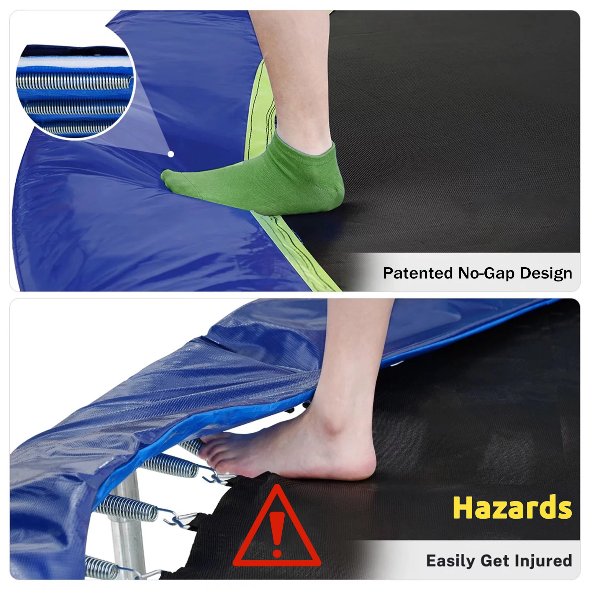 Shengchao Trade 12FT Trampoline with Safety Enclosure Net, ASTM Approval, and Basketball Hoop