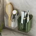 thumbnail image 4 of Eease 2pcs Hanging Box Wall Hanging Storage Basket Plastic Storage Box Wall Mount Organizer, 4 of 7