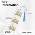 thumbnail image 3 of Kdxio Herbs and Wildflowers Print Metal Tassel Bookmarks,Perfect Gift for Art Lovers and Bookworms Metal Bookmarks for Women, 3 of 8