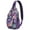 Bohemian, variant on Peach Print Lightweight Sling Backpack for Travel and Outdoor Activities, Cute Kawaii Tropical Fruit Pattern Crossbody Bag with Modern Fresh Design, Durable and Multi-Layer Storage for Peach Lovers