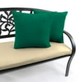 thumbnail image 3 of Jordan Manufacturing Sunbrella 16" x 16" Forest Green Solid Square Outdoor Throw Pillow, 3 of 10