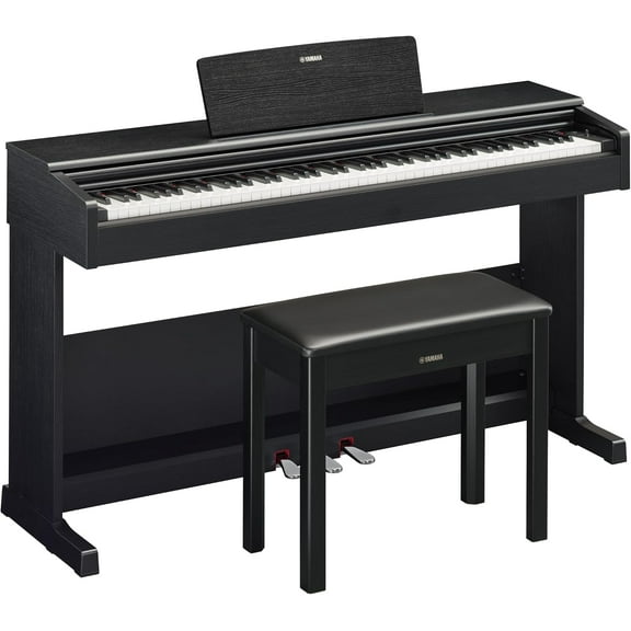 Yamaha Arius, Console Digital Piano with Weighted 88-Key Graded Hammer Standard Action, Includes Bench, Black (YDP105B)