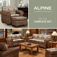 thumbnail image 5 of American Furniture Classics Alpine Lodge 4-piece Sleeper Sofa Set in Brown, 5 of 10