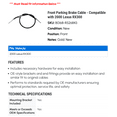 thumbnail image 2 of Front Parking Brake Cable - Compatible with 2000 Lexus RX300 - AC Delco, 2 of 2