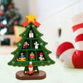 thumbnail image 3 of Adornos para árboles de Navidad con compartimentos Accesorios de exhibición creativos de para chimeneas de escritorio Tablero de Pequeño Plaid Verde BLESIY Árbol del festival, 3 of 7