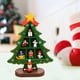 thumbnail image 2 of Decoración de árbol de Navidad de madera creativa ligera para de mesa Pequeño Plaid Verde Yuyangstore Árbol del festival, 2 of 7