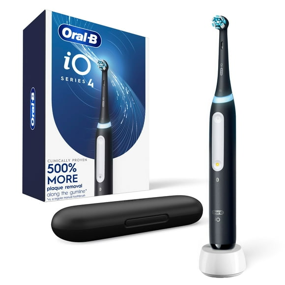 Oral-B iO Series 4 Electric Toothbrush with Brush Head, Rechargeable, Black