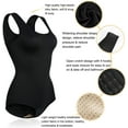 thumbnail image 6 of Irisnaya Shapewear Bodysuit for Women Round Neck Tummy Control Sleeveless Sexy Waist Trainer Vest Full Body Shaper Tank Tops Jumpsuit(Black Medium), 6 of 8