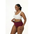 thumbnail image 4 of SHEMOR Women's Plus Size XL-5XL High Waisted Breathable Cotton Underwear Briefs Panties 5-Pack (XL,Twilight Mirage), 4 of 8