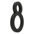 thumbnail image 3 of Número 8 Arquitectónico Hyko Metal Negro 15.2X9 Cm, 3 of 3