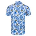 thumbnail image 2 of Camisas De Franela Para Hombre Hombres Casual Manga corta Primavera Verano Cuello en V Camisas impresas en 3D Botones de moda Top Blusa Camisas (H, XXL), 2 of 4