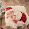 thumbnail image 4 of NAFUU Baby Boys Girls Clothes Christmas Outfit Santa Sleeveless Vest Long Pants Xmas Hat 3Pcs Sets Baby Holiday Party Photo Outfits Trendy Outfit 12-18 Months, 4 of 9