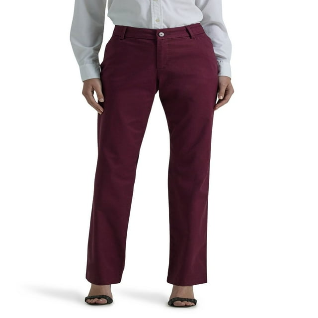 CHOK Women’s Straight Leg Wrinkle Resist Stretch Pant