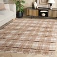 thumbnail image 2 of SAFAVIEH Oxford Plaids Paylynn Plaid Area Rug, Beige/Brown, 8' x 10', 2 of 11