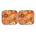 thumbnail image 7 of Naloa Hippie Flower 2 Piece Foldable Car Sun Shades, Car Windshield Sunshade, Front Window Sunshade for Car, Truck, SUV - Medium, 7 of 7