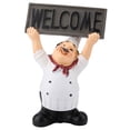 thumbnail image 1 of Restaurant Resin Chef Figurine, Welcome Board Table Decor Chef Table Decor, Cute Chef Figurine For Kitchen Restaurant, 1 of 8