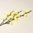 thumbnail image 3 of 1 Pcs Artificial Plum Blossom, Mini Wintersweet Faux Flower for Chinese Style Home Décor Arrangement 21.26", 3 of 9