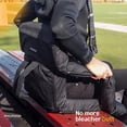 thumbnail image 6 of Alpcour Oversized Reclining Stadium Seat - Waterproof Folding Chair with Thick Padding & Wide Back Support - Black, 6 of 10