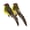 Yellow, variant on YYKihy 2PCS Mini Fake Birds Artificial Foam Doves Wedding Garden Decoration